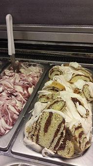 Product: Wildberry Cheesecake & Cinnamon Bun Gelato - Gio's Gelato Cafe in Port Jervis, NY American Restaurants