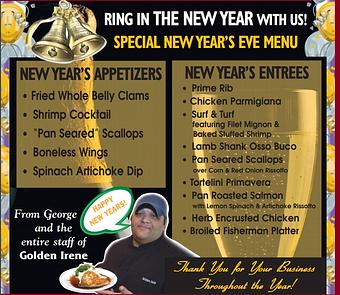 Product - Golden Irene Restaurant in East Windsor, CT Food Delivery Services