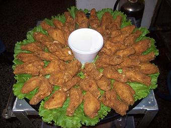 Product: Floured and Fried Wing Party Platter - Goodman's Real Pit BBQ in Perry, FL Barbecue Restaurants