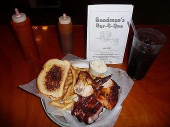 Product: Saturday Special -Ribs and Chicken  - Goodman's Real Pit BBQ in Perry, FL Barbecue Restaurants