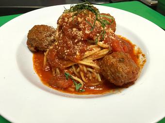 Product: Spaghetti & Meatballs - Greenwich Village Cafe in Vernon, CA Italian Restaurants