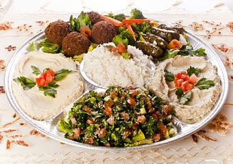 Product: Veggie Mazza Platter - Grill Xpress in Seattle, WA Greek Restaurants