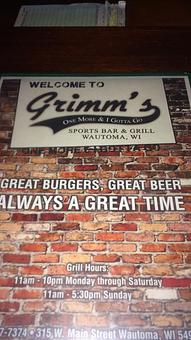 Product - Grimm's One More & I Gotta Go Sports Bar & Grill in Wautoma, WI Bars & Grills