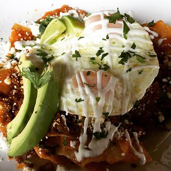 Product: Brunch: Chilaquiles - Harvey's Grill and Bar in Saginaw, MI American Restaurants