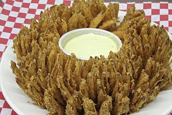 Product: Hawg Wild's Bloomin Onion - Hawg Wild Bar-B-Que in Pisgah Forest, NC Barbecue Restaurants