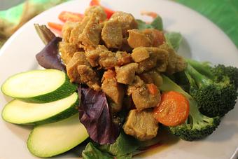 Product: Curried Un-goat - Healthfull Essence in West End - Atlanta, GA Caribbean Restaurants