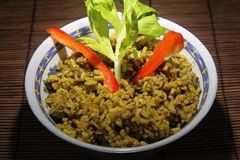 Product: Organic Brown Rice and Peas - Healthfull Essence in West End - Atlanta, GA Caribbean Restaurants