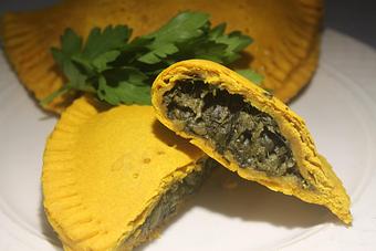 Product: Callaloo Patty - Healthfull Essence in West End - Atlanta, GA Caribbean Restaurants