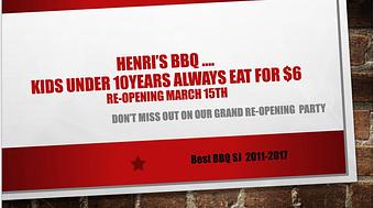 Product - Henri's Hotts Barbeque in Hammonton, NJ Barbecue Restaurants