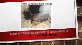 Product - Henri's Hotts Barbeque in Hammonton, NJ Barbecue Restaurants