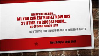 Product - Henri's Hotts Barbeque in Hammonton, NJ Barbecue Restaurants