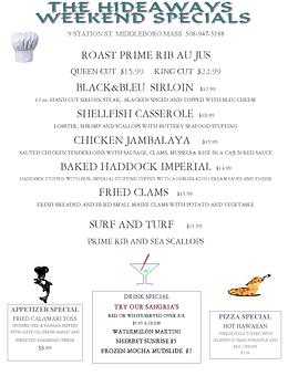 Product - Hideaway Restaurant in Everete Square - Middleboro, MA Pizza Restaurant