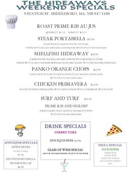 Product - Hideaway Restaurant in Everete Square - Middleboro, MA Pizza Restaurant