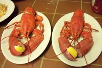 Product: Two steamed lobsters - Hobson's Choice in Williamstown, MA American Restaurants