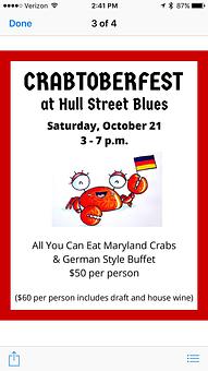 Product - Hull Street Blues Cafe in Baltimore, MD American Restaurants