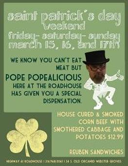 Product: St Pattys Day - Hwy 61 Roadhouse & Kitchen in Saint Louis, MO Barbecue Restaurants