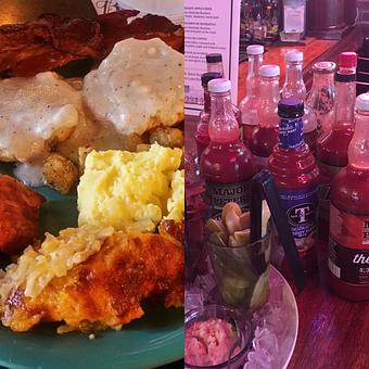 Product: Brunch sampling and visit to bloody mary bar - Hwy 61 Roadhouse & Kitchen in Saint Louis, MO Barbecue Restaurants