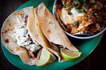 Product: Roadhouse Tacos with mini nachos - Hwy 61 Roadhouse & Kitchen in Saint Louis, MO Barbecue Restaurants