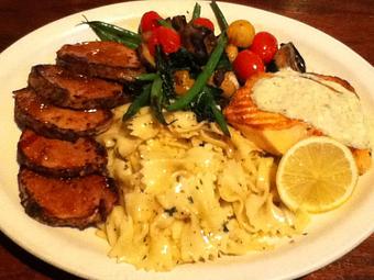 Product: Honey peppercorn crusted pork loin medallions - Ingrids Kitchen in Oklahoma City, OK American Restaurants