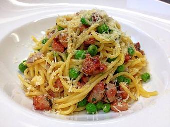 Product: Spaghetti Carbonara - Its Italia in Half Moon Bay, CA American Restaurants
