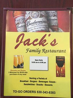 Product - Jack's Family Restaurant in Chico, CA American Restaurants