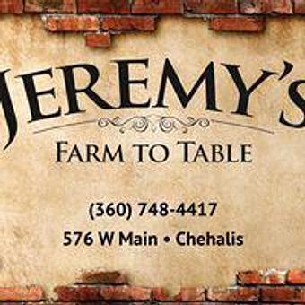 Product - Jeremy's Farm to Table in Chehalis, WA American Restaurants