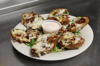 Product: Potato Skins - Jimmy's Food & Drink in Downtown Vadnais Heights - Vadnais Heights, MN American Restaurants