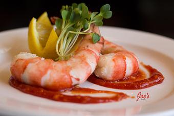 Product: Jumbo Tiger Shrimp Cocktail, these are 2 huge 8/12 Shrimp or Prawns if your from the UK - Joes Dining in Santa Fe, NM Pizza Restaurant