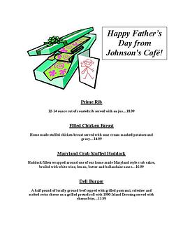 Product - Johnson's Cafe in Montoursville, PA American Restaurants