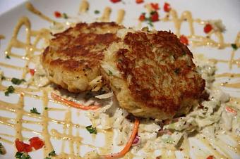 Product: Lump Crab Cakes and Slaw - Jubilee Joe's Cajun Seafood Restaurant in Hoover, AL Seafood Restaurants