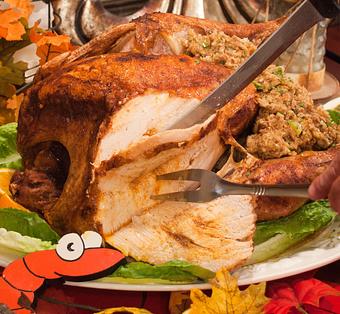 Product: Order our famous Cajun Fried Turkey today. We inject the turkey with our homemade Cajun broth and deep fry it in 100% peanut oil. - Jubilee Joe's Cajun Seafood Restaurant in Hoover, AL Seafood Restaurants