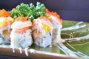 Product: Orange Sunshine Roll - Kabuki Sushi Bar & Restaurant in Centerville - Centerville, OH Sushi Restaurants