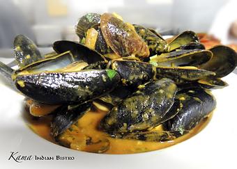Product: mussels curry - Kama Bistro in La Grange, IL Indian Restaurants Product: mussels curry - Kama Bistro in La Grange, IL Indian Restaurants