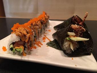 Product: spider dragon roll & spider hand roll - Kaneyama Japanese Restaurant & Sushi Bar in Houston, TX Japanese Restaurants