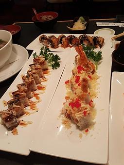 Product: unagi sushi & 2 rolls - Kaneyama Japanese Restaurant & Sushi Bar in Houston, TX Japanese Restaurants