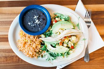 Product: Blackened Fish Tacos - Kerbey Lane Cafe in Austin, TX American Restaurants