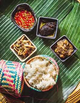 Product: Sticky Rice & Sauces - Khe Yo in TriBeCa - New York, NY Thai Restaurants