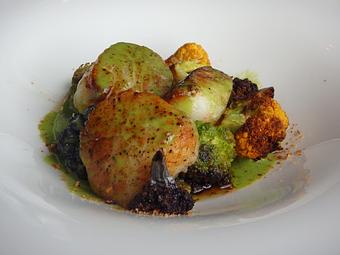 Product: Pan Seared Wanchese Scallops - Kimball's Kitchen in Duck, NC American Restaurants