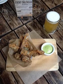 Product: Portobello Fries... YUM! - King's Row Gastropub in Pasadena, CA American Restaurants
