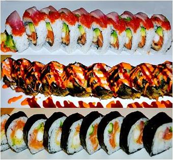 Product: Ichiban, Fiesta, Atlantic Sushi Rolls - Kobe Japan Pleasant Hill in Pleasant Hill, CA Sushi Restaurants