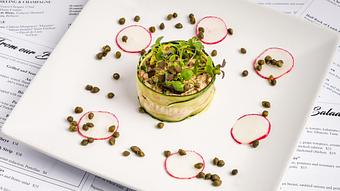 Product: Appetizer: Beef Tartare - La Baguette Bistro in Oklahoma City, OK Bakeries