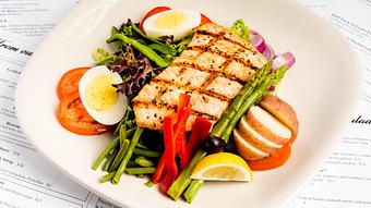 Product: Salad: Niçoise Salmon - La Baguette Bistro in Oklahoma City, OK Bakeries