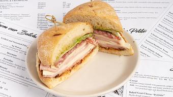 Product: Sandwich: Muffaletta - La Baguette Bistro in Oklahoma City, OK Bakeries