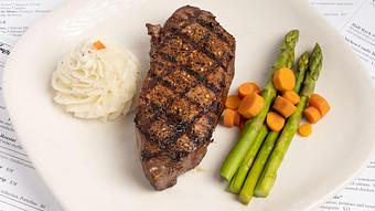 Product: Butcher: Grilled New York Strip - La Baguette Bistro in Oklahoma City, OK Bakeries