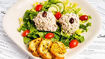 Product: Salad: Brigitte Bardot Twin Salad - La Baguette Bistro in Oklahoma City, OK Bakeries