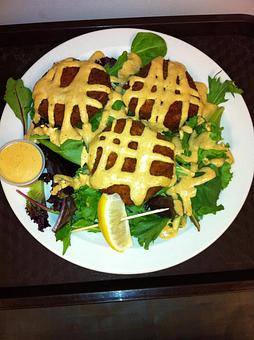 Product: Louisiana Crabcakes with Remoulade Sauce - Lakeview Brew Coffee Cafe in New Orleans, LA American Restaurants