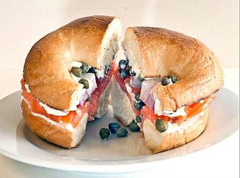 Product: New York Bagel Sandwich - Lakeview Brew Coffee Cafe in New Orleans, LA American Restaurants
