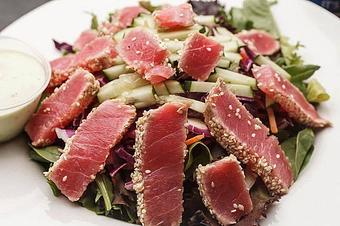Product: Sashimi Tuna Salad - Lakeview Brew Coffee Cafe in New Orleans, LA American Restaurants