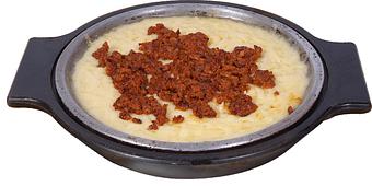 Product: Queso Fundido with Chorizo - Lalo's Restaurant in Berwyn, IL Mexican Restaurants