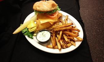 Product: Haddock Sandwich - Legend's Bar & Grill in Fitchburg, MA American Restaurants